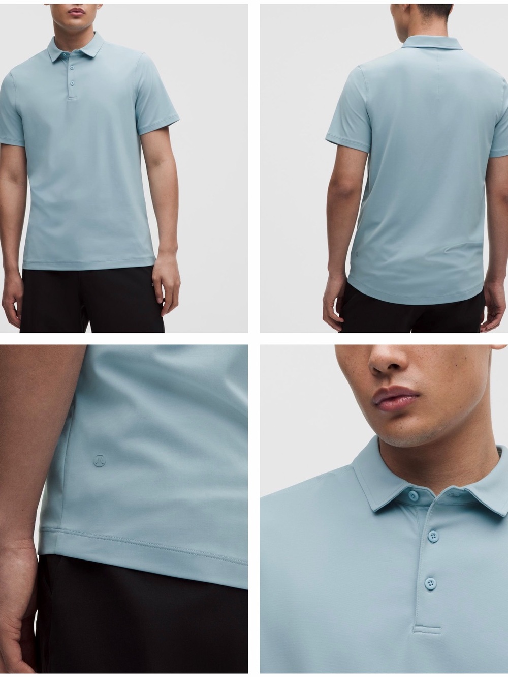 lululemon athletica Men's Polo in Soft Blue